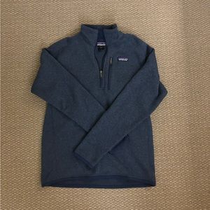 Patagonia navy half zip pullover